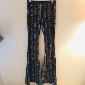 Boho bell bottom pants